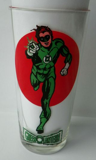 Vintage Green Lantern Pepsi Drinking Glass 1976 Series Collector