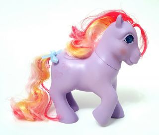 Vintage G1 My Little Pony Twinkle Eyed Sky Rocket Factory Curls