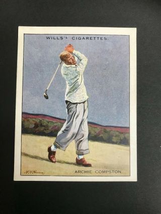 1930 W.  D.  & H.  O.  Wills Famous Golfers: Archie Compston 2