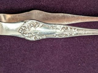 Holly by EHH Smith/National Plate Silverplate Sugar tongs 3