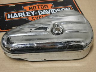 Vintage Harley Davidson Chrome Right Side Tool Box