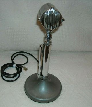 Vintage Stromberg Carlson Model Md30 - A Microphone With Base