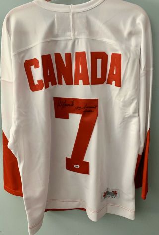 Phil Esposito Autographed/Signed Jersey SGC Team Canada 72 Series HOF size XL 2