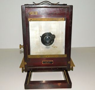 Antique 8 x 10 Eastman Kodak Home Portrait Camera No.  3 C.  P.  Goerz Lens 2