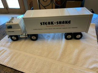 Vintage Ertl Steak N Shake Semi Truck And Trailer