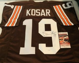 Bernie Kosar Autographed Signed Cleveland Browns Jersey 1 Jsa