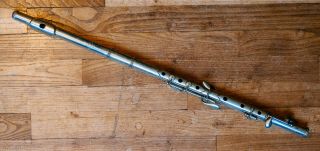 Antique Thibouville French 5 Keys Simple System Metal Cylinder Flute 1900 Irish