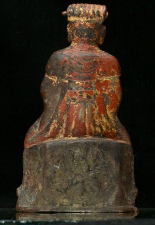 Late Ming / early Qing Chinese gilt metal Buddha statue (possibly bronze) 2