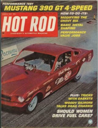 Hot Rod March 1968 Paula Murphy Nhra Fuel Drag Racing Chevy Ford Mustang 390