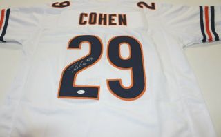 Tarik Cohen Chicago Bears Signed Autographed Football Jersey Jsa Auto