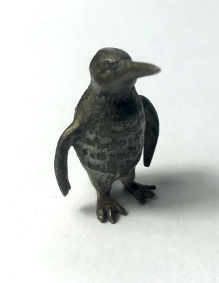 Antique Austrian Cold Painted Bronze Miniature Penguin The Style Of Bergman