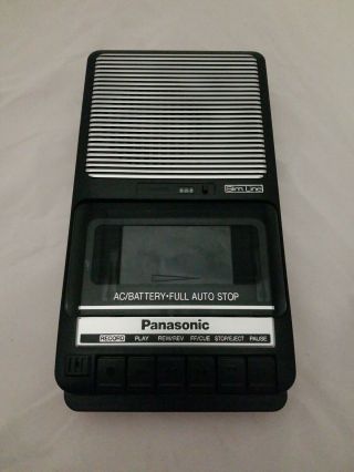 Vintage Panasonic Slim Line Rq - 2102 Portable Cassette Tape Player Recorder