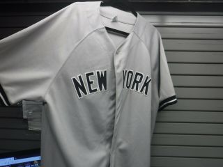 York Yankees Mens Gray Vintage Russell Athletic Baseball Jersey Usa Made Xxl