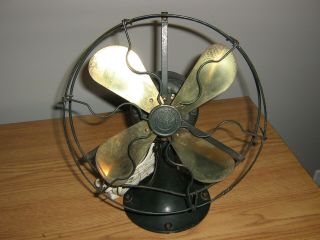 Vintage Ge General Electric 8 " Whiz Fan Brass Blades