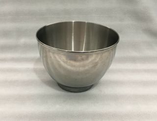 Vintage Stand Mixer Stainless Steel Mixing Bowl / 6.  25 " X 4.  5 " / 3.  25 " Base