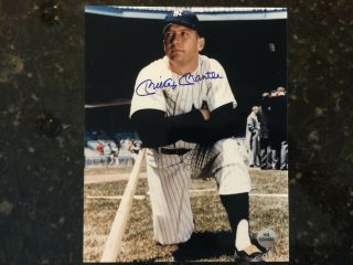 Mickey Mantle Autographed 8x10 Photo W/certificate Of Authenticity