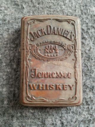 Zippo Xv Usa Jack Daniels No.  7 Tennessee Whiskey Lighter Read