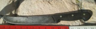 Vintage F - Dick Made In Germany Boning Knife 10 " Blade 16 " Overall Wood Handle Nr