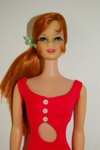 Vintage Barbie Tnt Stacey Doll Red Hair 1968