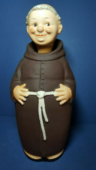 Vintage Goebel Friar Tuck Fat Decanter With Toes,  Kl92,  Tmk 2