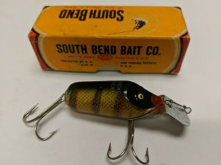 Vintage South Bend Dive - Oreno Fishing Lure Wooden Antique Bass Bait