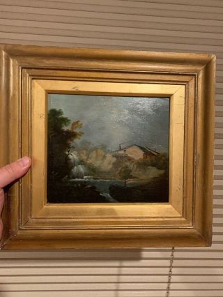 Antique Old Master Oil On Panel Landscape Painting - Unidentified Unknown Artist