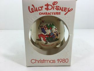 Vintage 1980 Schmid Walt Disney Characters Christmas Ball Ornament
