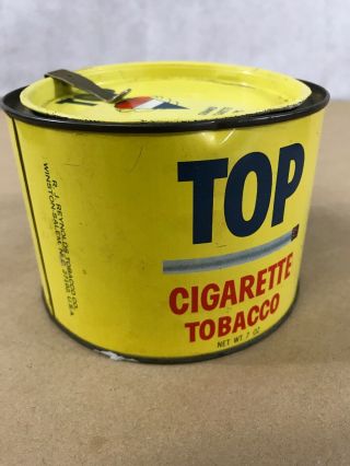 Vintage Top Cigarette Tobacco Tin A14