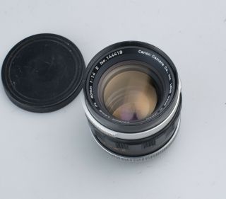Vintage Canon Lens Fl Ii 50mm F/1.  4 Fd Mount Lens