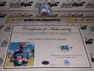 Scotty Cameron Pga Putter Guru Signed Titleist Logo Prov1 Golf Ball - Proof