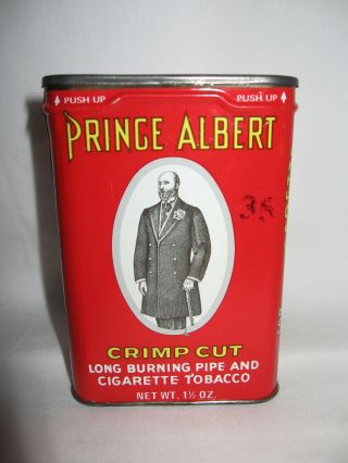 Prince Albert Pipe Tobacco Tin " Crimp Cut "