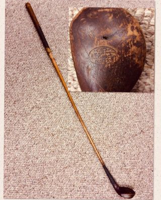 Antique Wooden Golf Club Driver Mckenzi Early 1900’s