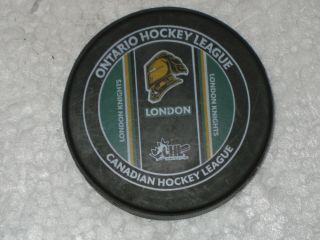 London Knights Ontario Hockey League Puck 2014 Memorial Cup London