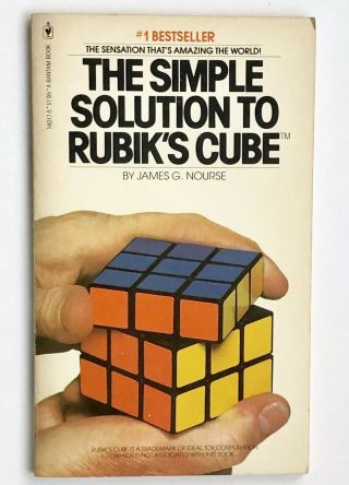 The Simple Solution To Rubik’s Cube By James G.  Nourse (paperback,  1981) Vintage