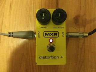 Vintage 1978 Mxr Distortion Plus Effects Pedal Yellow Smooth Rich Sound Monster