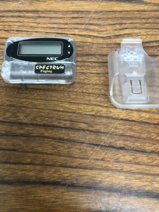 Nec 20b Transparent Pager Vintage Spectrum Comunication Beeper Collectable