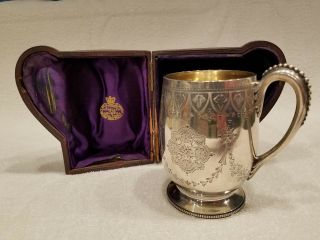 Antique Victorian Sterling Silver Christening Cup