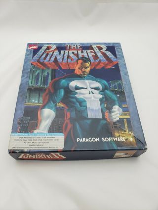 The Punisher (1990) Vintage Pc Game By Paragon Software - 5.  25 " Complete