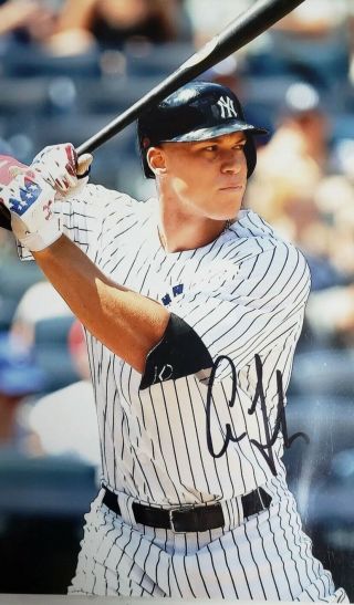 Aaron Judge Yankees Signed 8x10 Photo With Great Picture