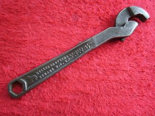 Vintage 1929 Heller 6 " Masterench Adjustable Spanner / Pipe Wrench Usa Made Tool
