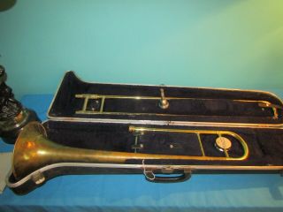 Vintage Conn Director Trombone With Case And Mouthpiece
