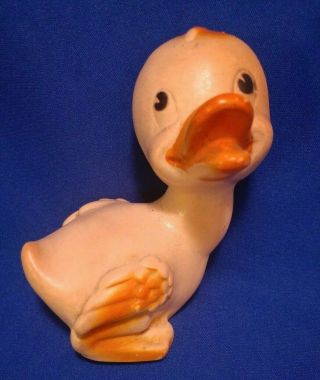 Vtg Alan Jay Clarolyte Duck Rubber Squeaky Squeaker Toy Usa - Hear It Squeak