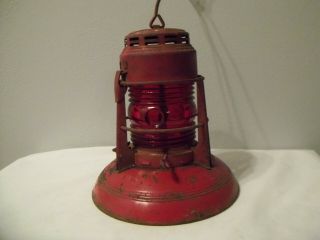 Vintage Embury Mfg.  Co.  No.  40 Traffic Card Laclede Gas Light Co.  Oil Lantern
