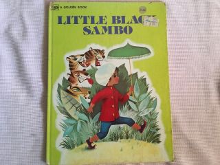 Vintage Little Black Sambo Book Bannerman 1978 Golden Book
