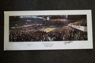 Signed 27x12 Panoramic Poster Cardinal Tradition Freedom Hall U Of L Louisville