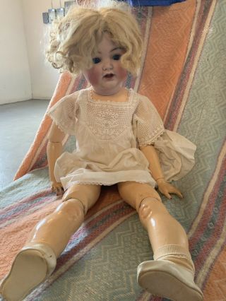 Antique Simon Halbig K&r Bisque Head Doll W/ Provenance Old Vintage German 126