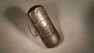 Kw Vintage 1930s/40s Lighter Flat Tube Style Pocket Petrol Lighter.