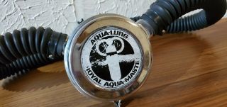 1970 Us Divers Double Hose Regulator.  Royal Aqua Master Vintage Scuba Us Navy