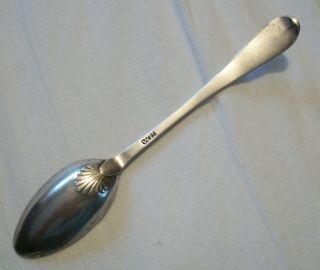 William Haverstick Coin Silver Shell Back Spoon,  Ca 1780,  Philadelphia,  Pa.