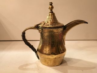27 Cm Antique Hallmark Dallah Islamic Art Coffee Pot Bedouin 1.  022 Grams